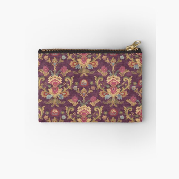 Item preview, Antique Purple Baroque Damask Florals Pattern designed and sold by bubblegoth.