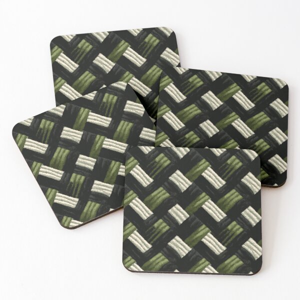 Item preview, Olive Green Chevron Zig Zag Pattern designed and sold by bubblegoth.