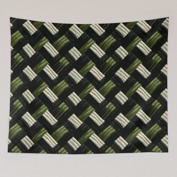 Item preview, Olive Green Chevron Zig Zag Pattern designed and sold by bubblegoth.