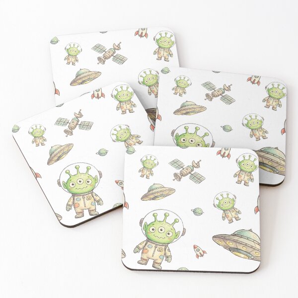 Item preview, Cute Hand-Drawn Alien Pattern — Cosmic Cartoon Creature Art designed and sold by unthinkabletees.