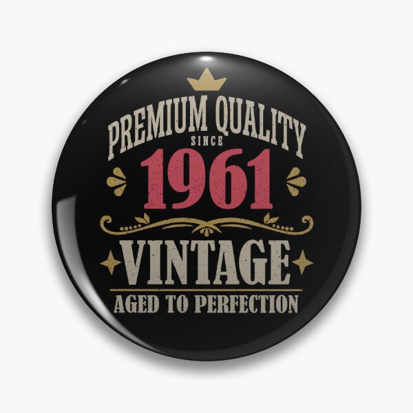 Item preview, 65th Birthday Vintage 1961 Men 65 Years Old designed and sold by eclecTEEq.