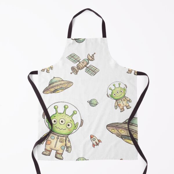 Item preview, Cute Hand-Drawn Alien Pattern — Cosmic Cartoon Creature Art designed and sold by unthinkabletees.