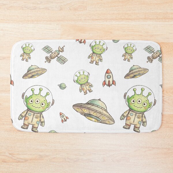Item preview, Cute Hand-Drawn Alien Pattern — Cosmic Cartoon Creature Art designed and sold by unthinkabletees.