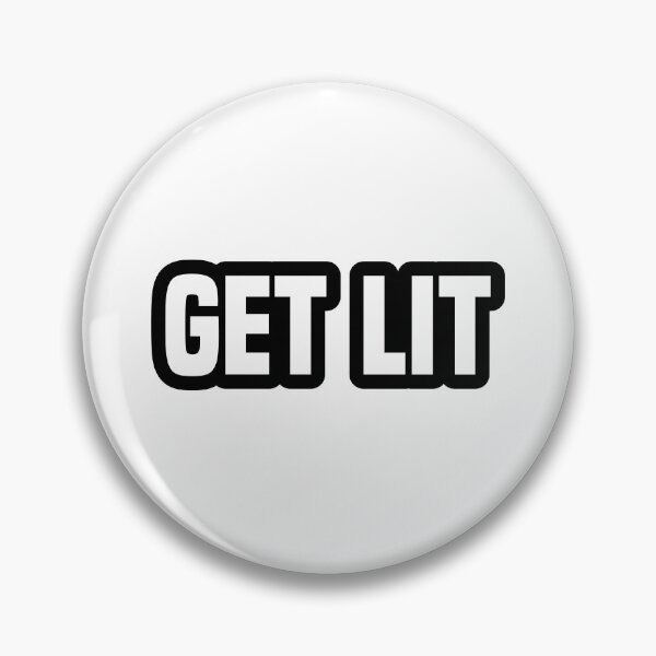 Item preview, Get Lit, Outline Party Typography designed and sold by Memes N Lore .