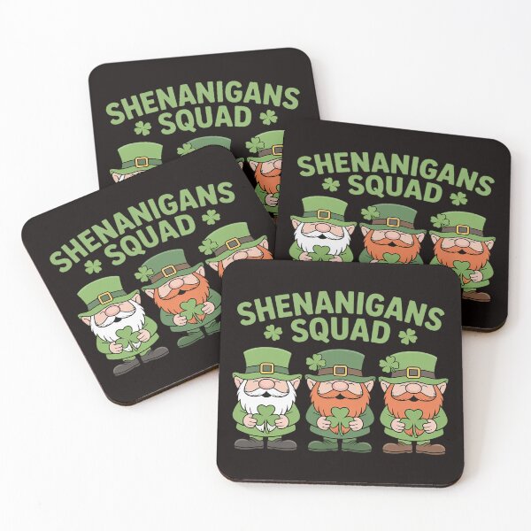 Item preview, Shenanigans Squad Three Lucky Gnome Shamrock St Patrick Day designed and sold by cherylbartlett.