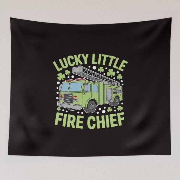 Item preview, Kids Cute green Firetruck Kids St Patrick Day Fire Truck designed and sold by cherylbartlett.