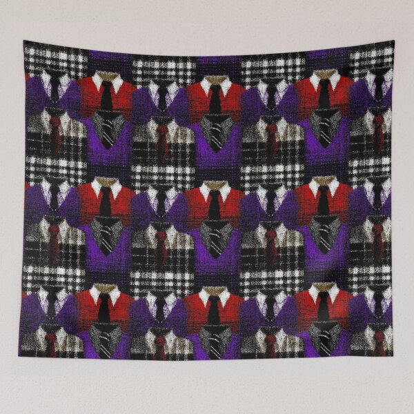 Item preview, Suit Jacket Tie Patchwork Pattern designed and sold by bubblegoth.