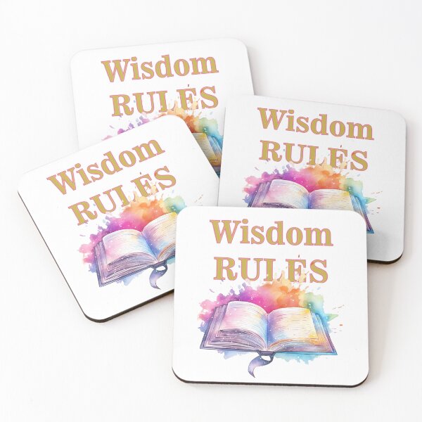 Item preview, Wisdom Rules and Multi Water Colored Open Book  designed and sold by TerScott.