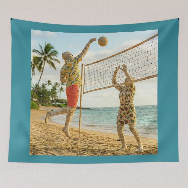 Item preview, Mummies Escape Sarcophaguses and Play Beach Volleyball designed and sold by Tridentulus.