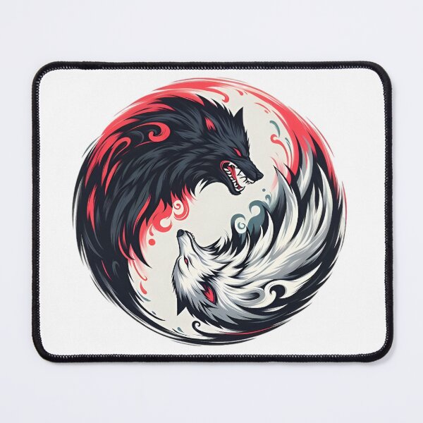 Item preview, Yin Yang Wolves – Balance of Light and Darkness designed and sold by Dyan4.