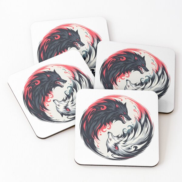 Item preview, Yin Yang Wolves – Balance of Light and Darkness designed and sold by Dyan4.