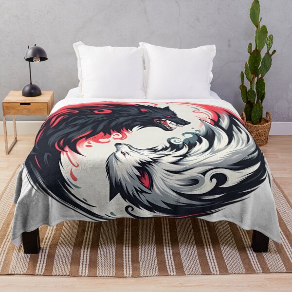 Item preview, Yin Yang Wolves – Balance of Light and Darkness designed and sold by Dyan4.