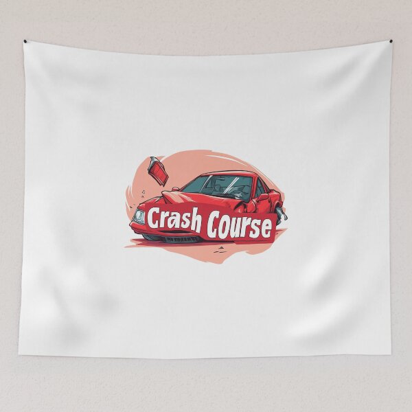 Item preview, Retro Crash Course Car Wreck Cartoon Driving Humor designed and sold by FWLKIT.