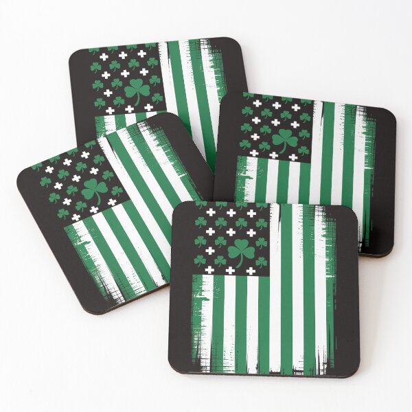 Artikelvorschau, Irisch-amerikanische Flagge, Kleeblattflagge, St. Patrick's Day-Flagge entworfen und verkauft von cherylbartlett.