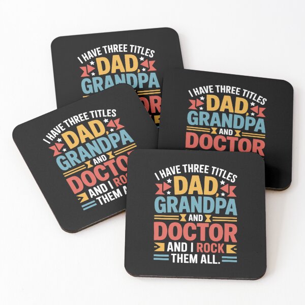 Item preview, I Have Three Titles Dad Grandpa And Doctor And I Rock Them All designed and sold by Gogetgiggles.