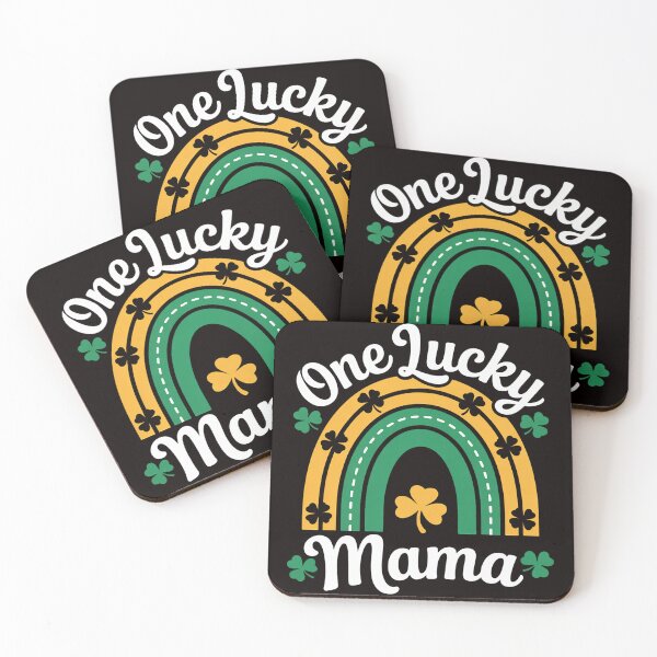 Item preview, One Lucky Mama Leopard Rainbow Cute Lucky Mom St. Patricks designed and sold by cherylbartlett.