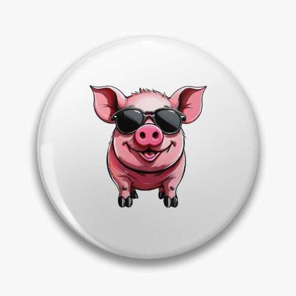 Artikelvorschau, Lächelndes, cooles Ferkel entworfen und verkauft von RockitBaby.