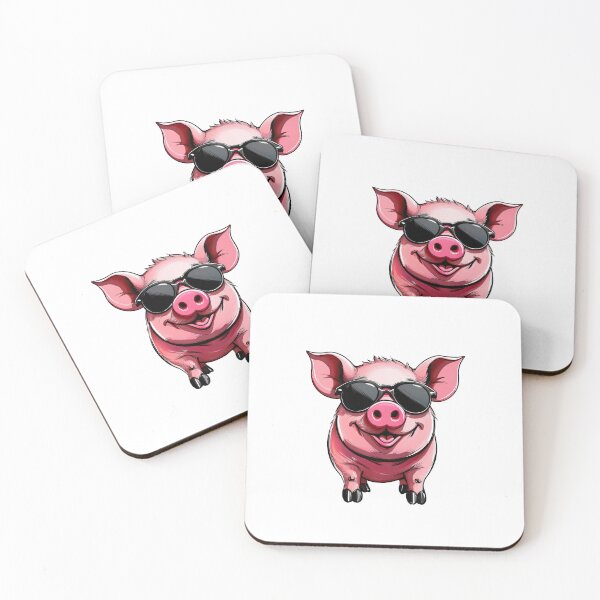 Item preview, Smiling Cool Piglet designed and sold by RockitBaby.