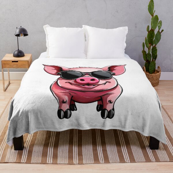 Item preview, Smiling Cool Piglet designed and sold by RockitBaby.
