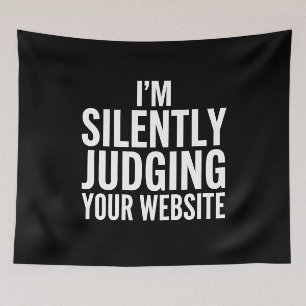 Item preview, I'm Silently Judging Your Website Programmer Humor Website Design designed and sold by Gogetgiggles.