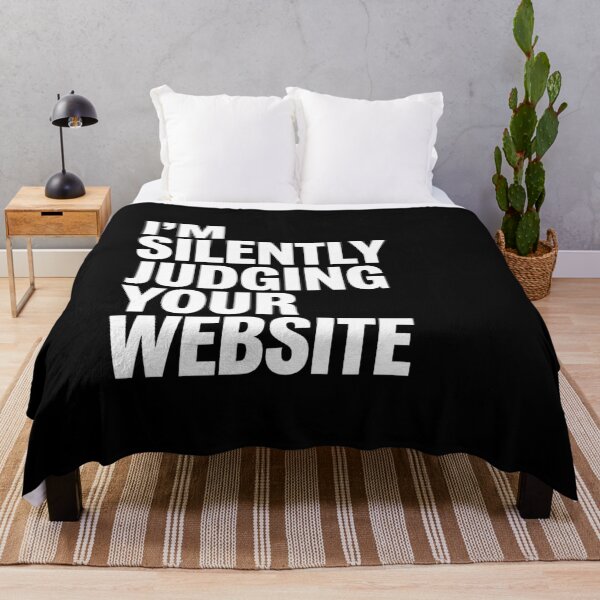 Item preview, I'm Silently Judging Your Website Website Humor designed and sold by Gogetgiggles.