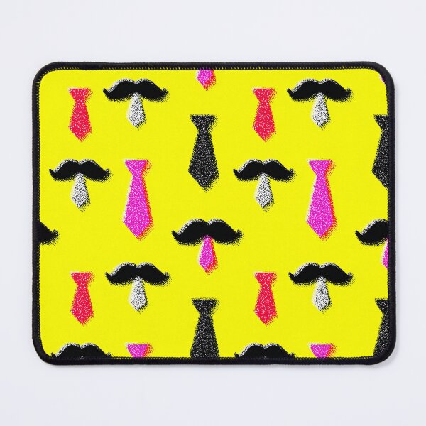 Item preview, Mustache Necktie Pop Pattern designed and sold by bubblegoth.