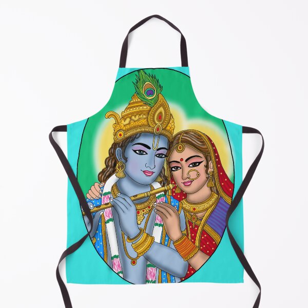 Item preview, Radha Krishna Design – Divine Love Spiritual Artwork designed and sold by Harshit_Digital_Arts.