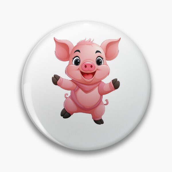 Artikelvorschau, Hüpfendes, tanzendes Schweinchen entworfen und verkauft von RockitBaby.