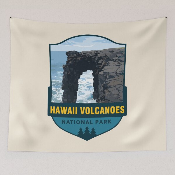 Item preview, Hawaii Volcanoes National Park Retro Sticker designed and sold by Gideon Emmerich.