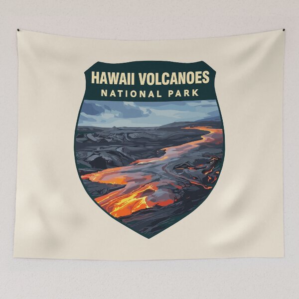 Item preview, Hawaii Volcanoes National Park Retro Sticker designed and sold by Gideon Emmerich.