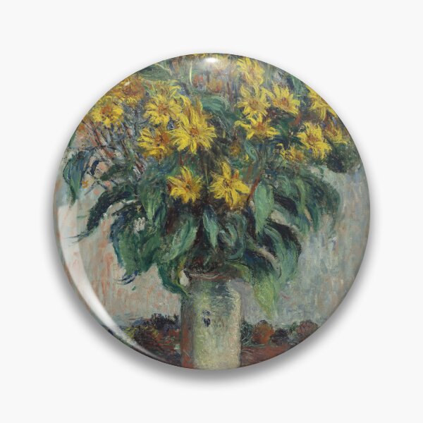 Item preview, Claude Monet Jerusalem Artichoke Flowers Impressionism designed and sold by LaFabricaArt.