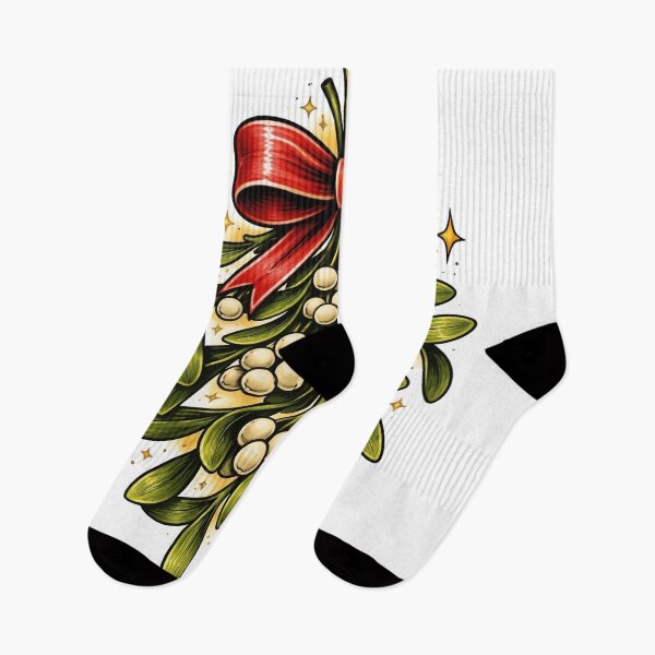 Item preview, Mistletoe with Red Bow Illustration designed and sold by creativevandal.