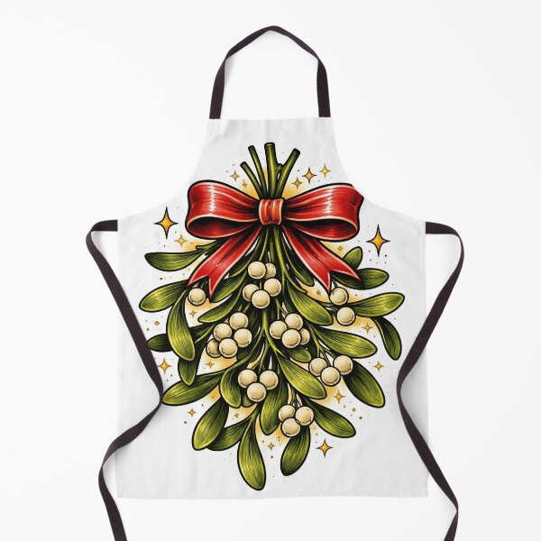 Item preview, Mistletoe with Red Bow Illustration designed and sold by creativevandal.