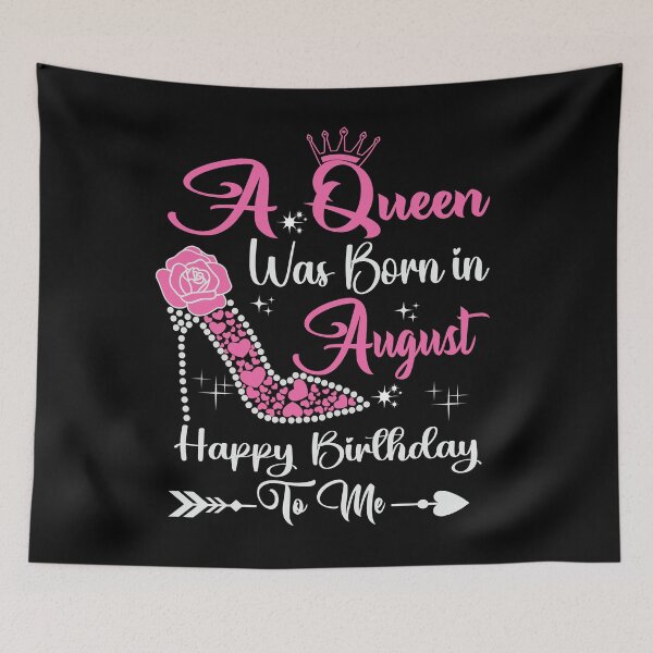 Item preview, A Queen Was Born In August Happy Birthday To Me Birthday Queen designed and sold by Gogetgiggles.