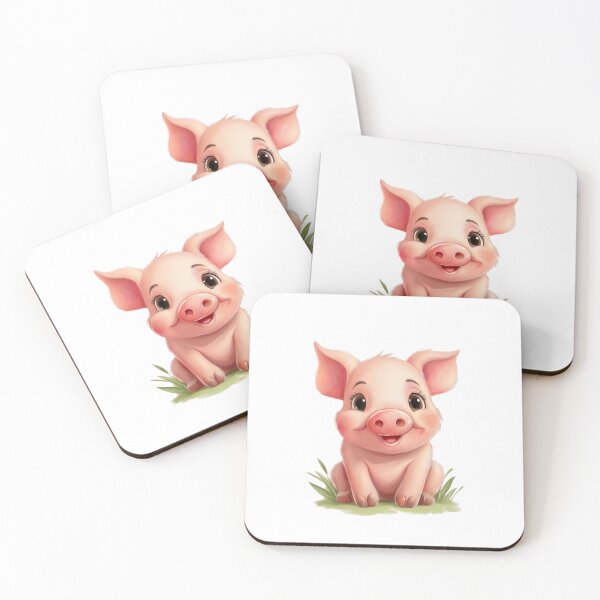 Item preview, Adorable Baby Pig Illustration designed and sold by RockitBaby.