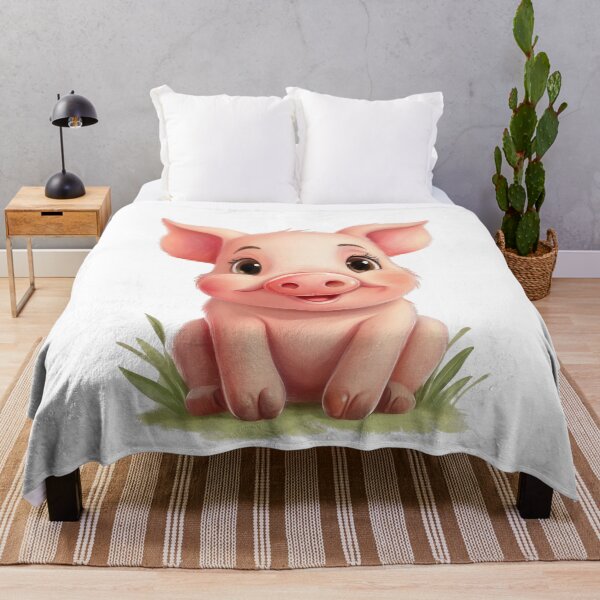Item preview, Adorable Baby Pig Illustration designed and sold by RockitBaby.