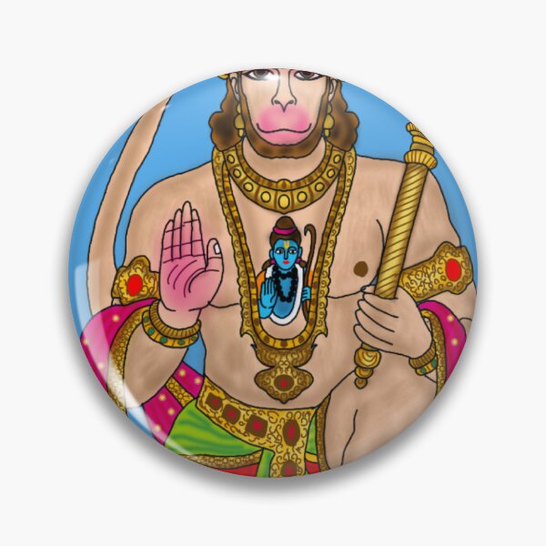 Item preview, Hanuman Design – Powerful Hindu Monkey God Artwork designed and sold by Harshit_Digital_Arts.