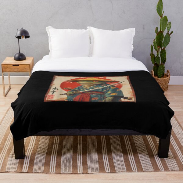Item preview, Samurai Frog Japanese Art – Warrior Toad Ukiyo-e Style Illustration designed and sold by Wear the Art.