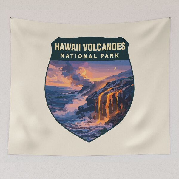 Item preview, Hawaii Volcanoes National Park Retro Sticker designed and sold by Gideon Emmerich.
