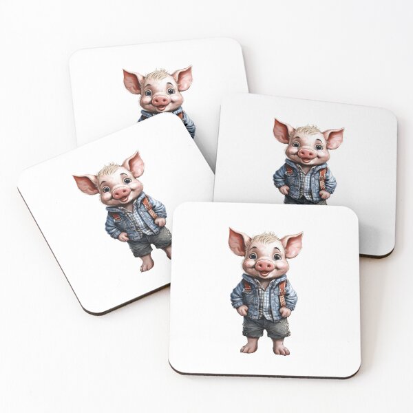 Item preview, Cute Piglet Whimsical Art designed and sold by RockitBaby.