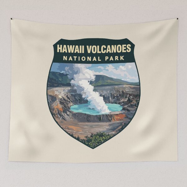 Item preview, Hawaii Volcanoes National Park Retro Sticker designed and sold by Gideon Emmerich.