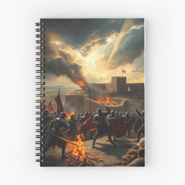 Item preview, Epic Medieval Castle Siege Battle - Fantasy Knights Warriors Art designed and sold by EllDAV777.