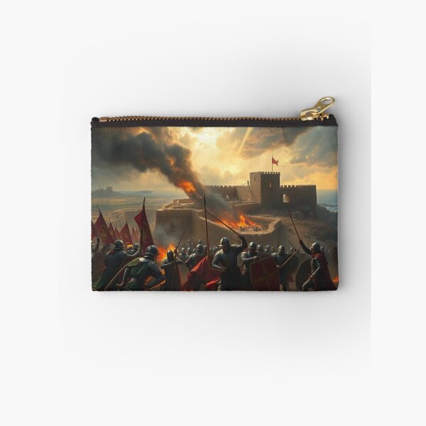 Item preview, Epic Medieval Castle Siege Battle - Fantasy Knights Warriors Art designed and sold by EllDAV777.