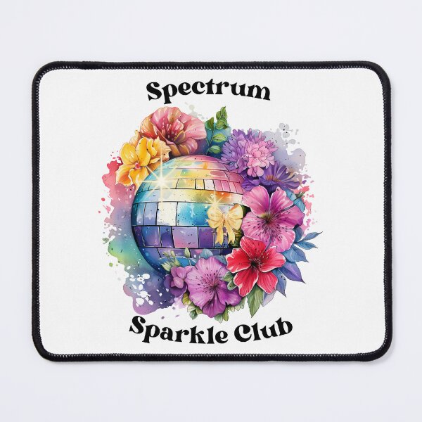 Item preview, Spectrum Sparkle Club Disco Ball Floral Rainbow Neurodiversity designed and sold by TheNeuroVerse.