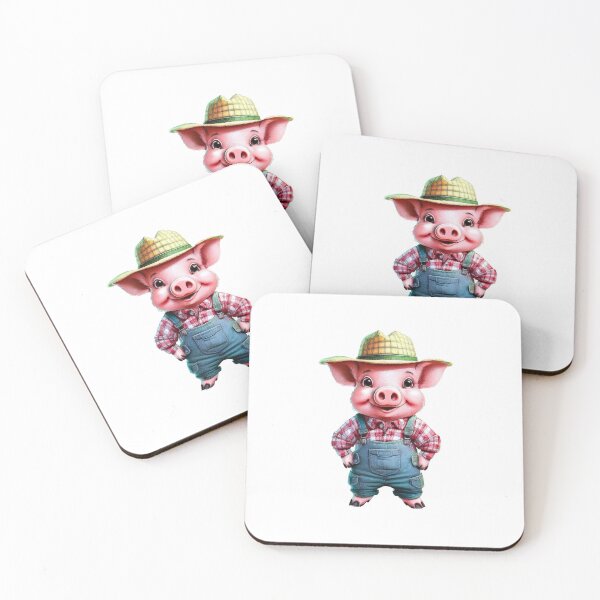 Item preview, Cute Pig Cartoon Farm Style designed and sold by RockitBaby.