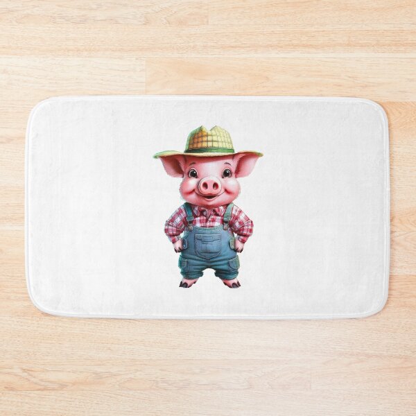 Item preview, Cute Pig Cartoon Farm Style designed and sold by RockitBaby.
