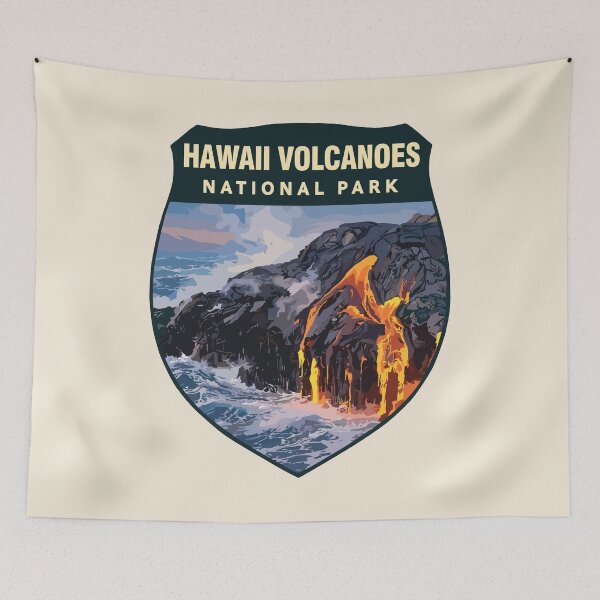 Item preview, Hawaii Volcanoes National Park Retro Sticker designed and sold by Gideon Emmerich.