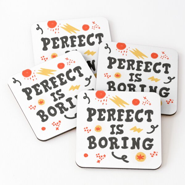 Item preview, Perfect is Boring designed and sold by CURIO STUDIO.