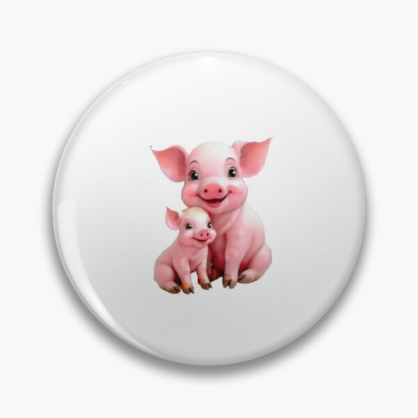 Artikelvorschau, Niedliches Design mit fröhlichem Schweinchen entworfen und verkauft von RockitBaby.