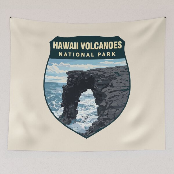 Item preview, Hawaii Volcanoes National Park Retro Sticker designed and sold by Gideon Emmerich.